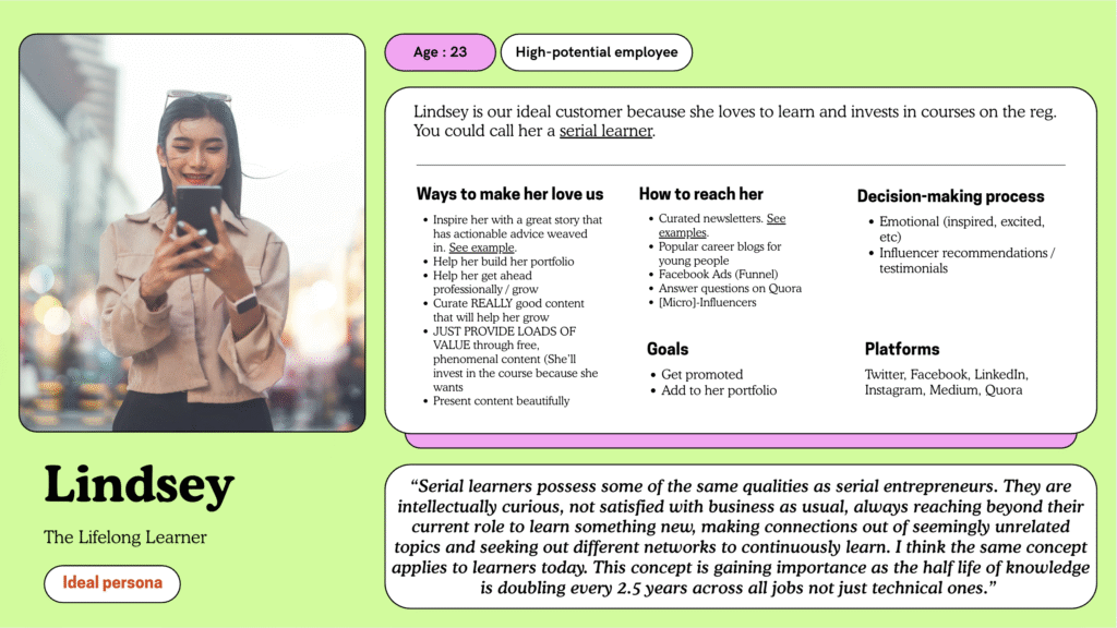 example buyer persona