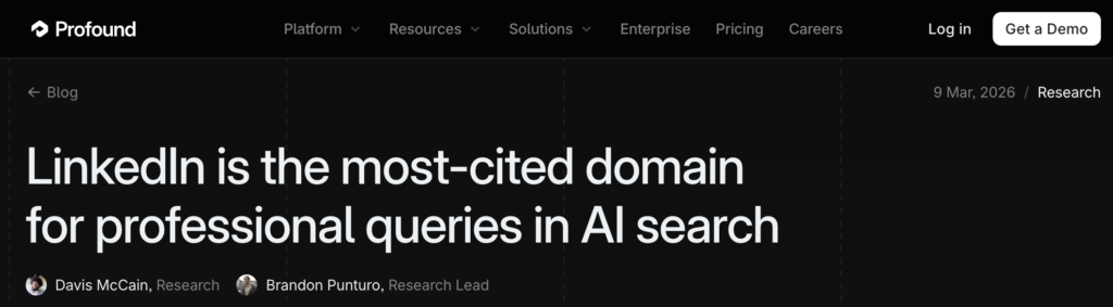 profound study on linkedin ranking